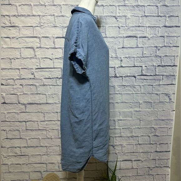 Madewell
Blue Solid Casual Shift Dress linen/cotton blend - Picture 14 of 14